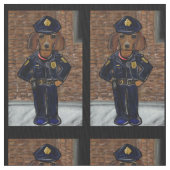 RED DACKEL POLICEMAN STOFF (Nahaufnahme)