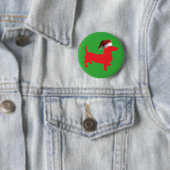 Red-Dackel - Und-Santa-Hat Button (Beispiel)