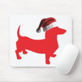 Red-Dackel - Und-Santa-Hat Mousepad (Mit Mouse)