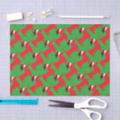 Red-Dackel - Und-Santa-Hat Seidenpapier (Handwerk)