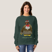 Red Dackel Weiner Ugly Christmas Dog Mama Sweatshirt (Vorne ganz)
