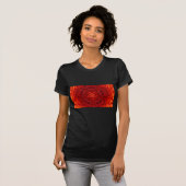 RED DAHLIA BLUME Abstrakt T-Shirt (Vorne ganz)