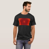 RED DAHLIA BLUME Abstrakt T-Shirt (Vorne ganz)
