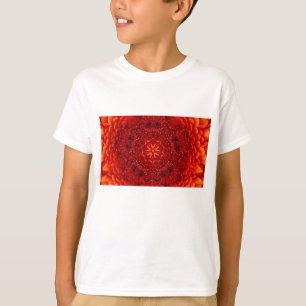 RED DAHLIA BLUME Abstrakt T-Shirt