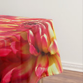 Red Dahlia Blume Abstraktes Naturemuster Tischdecke (Beispiel)