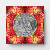 Red Dahlia Blume Erstellen Sie Ihr eigenes Foto Fotoplatte (Vorderseite)