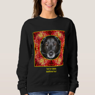 Red Dahlia Blume Frame Erstellen Sie Ihr eigenes F Sweatshirt