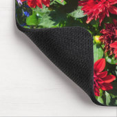 Red Dahlia Blume Mousepad (Ecke)