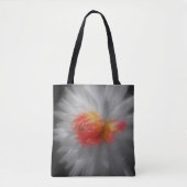 Red Dahlia Blume partielle Farbe Tasche (Vorderseite)