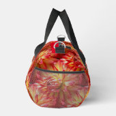 Red Dahlia Blume Pattern Personalisiert Duffle Bag (Rechts)