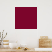 Red Dahlia Brick Maroon Burgundy 2015 Color Trend Poster (Küche)