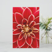 Red Dahlia Briefpapier (Stehend Vorderseite)
