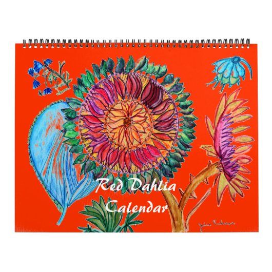Red Dahlia Calendar Kalender (Titelbild)