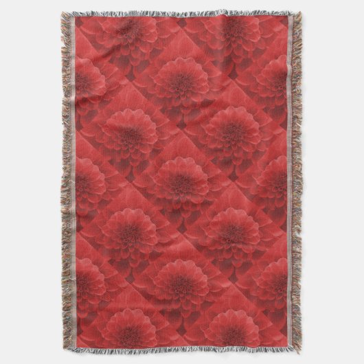 Red Dahlia Decke (Vorderseite Vertikal)