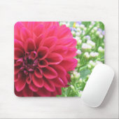 Red Dahlia Foto Mousepads (Mit Mouse)