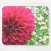 Red Dahlia Foto Mousepads (Vorne)