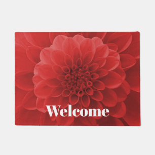 Red Dahlia Fußmatte