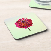 Red Dahlia, gelb gestrichen Getränkeuntersetzer (Linke Seite)