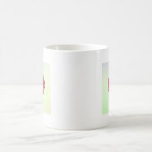 Red Dahlia, gelb gestrichen Kaffeetasse (Mittel)