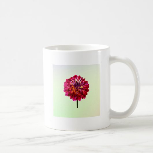 Red Dahlia, gelb gestrichen Kaffeetasse (Rechts)