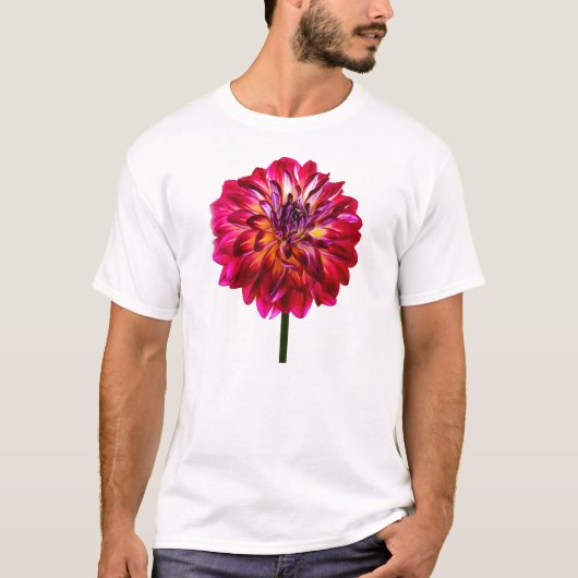 Red Dahlia, gelb gestrichen T-Shirt (Vorderseite)