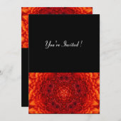 RED DAHLIA, hell schwarz Einladung (Vorne/Hinten)