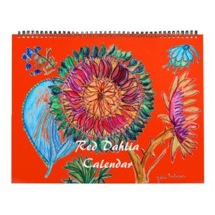 Red Dahlia Kalender 2