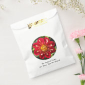 Red Dahlia mit Bee Pair - White Fevor Bag Geschenktütchen (Versiegelt)