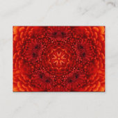 RED DAHLIA MONOGRAM, RUBY, schwarz gelb Visitenkarte (Rückseite)