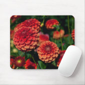 Red Dahlia Mouse Pad Mousepad (Mit Mouse)