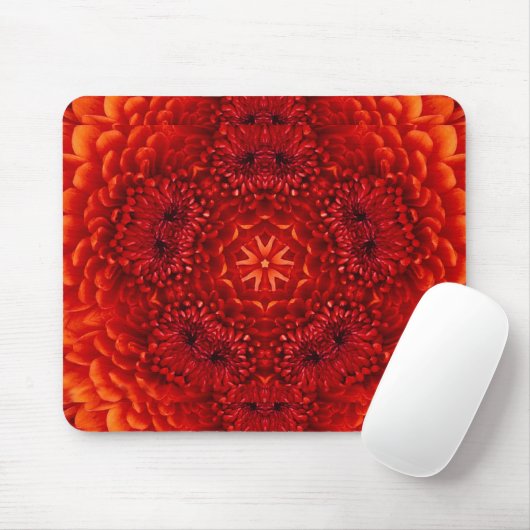RED DAHLIA MOUSEPAD (Mit Mouse)