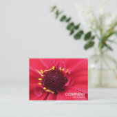 Red Dahlia Nah-up Visitenkarte (Stehend Vorderseite)