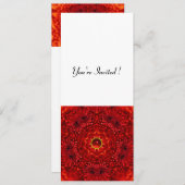 RED DAHLIA, RUBY, hell Schwarz-weiß Einladung (Vorne/Hinten)