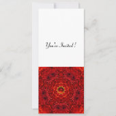 RED DAHLIA, RUBY, hell Schwarz-weiß Einladung (Vorderseite)