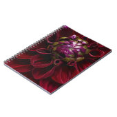 Red Dahlia Spiral Notebook Notizblock (Linke Seite)