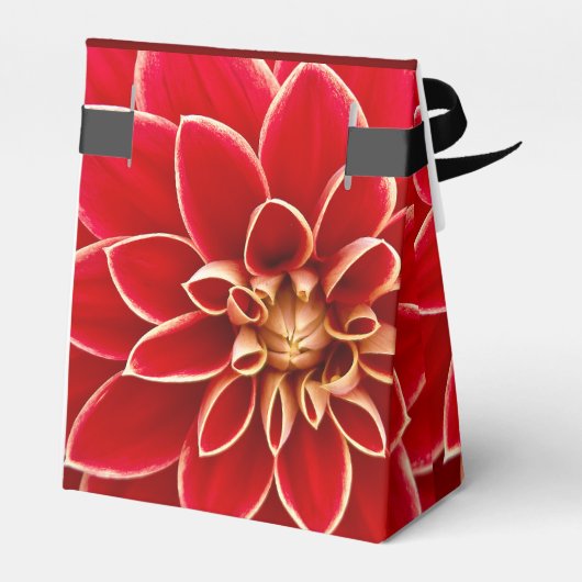 Red Dahlia Thank You Geschenkschachtel (Rückseite)