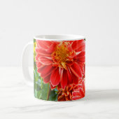 Red Dahlias Kaffeetasse (Vorderseite Links)