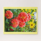 Red Dahlias Puzzle (Horizontal)