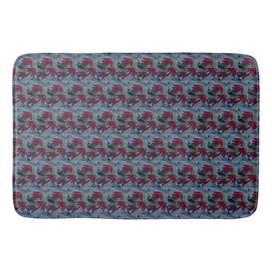 Red Daisies Badematte (Vorderseite)