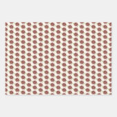 Red Daisies Frame. Geschenkpapier Set (Vorderseite 3)