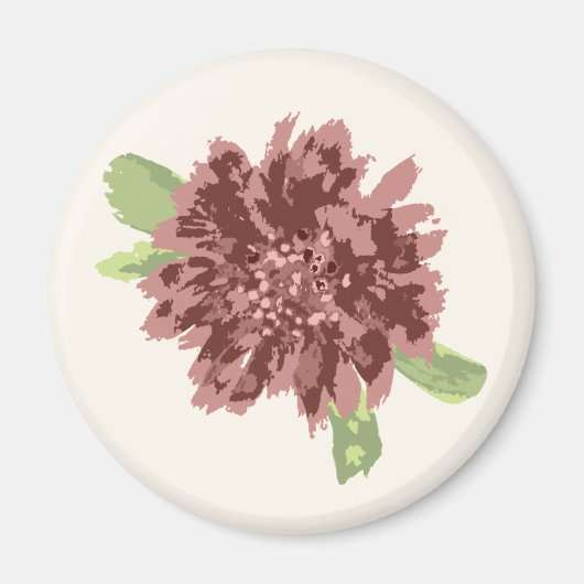 Red Daisies Frame. Magnet (Vorne)