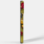 Red Daisies Gold Butterfells Personalisierter Name Case-Mate iPhone Hülle (Rückseite / Rechts)