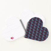 Red Daisies Heart Notebook Notizblock (Innenseite)