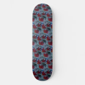 Red Daisies Skateboard (Vorderseite)