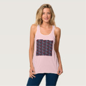 Red Daisies Tank Top (Vorderseite Vollansicht)