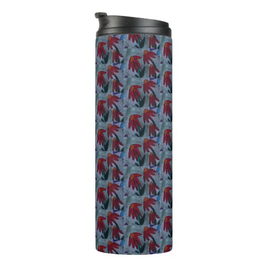 Red Daisies Thermosbecher (Nach rechts gedreht)