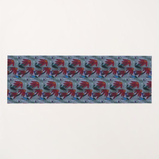 Red Daisies Yogamatte (Vorderseite (Horizontal))