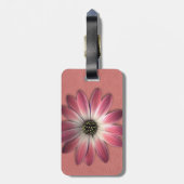 Red Daisy auf Korallenleder Print Gepäckanhänger (Rückseite vertikal)