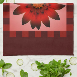 Red Daisy Blume #2 Küchentücher