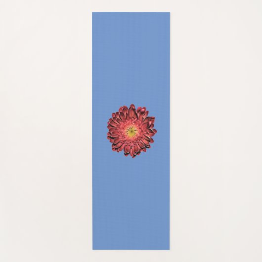 Red Daisy Blume Yogamatte (Vorderseite)